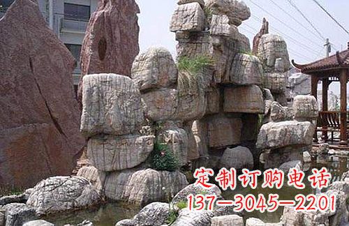 泰安龟纹石假山