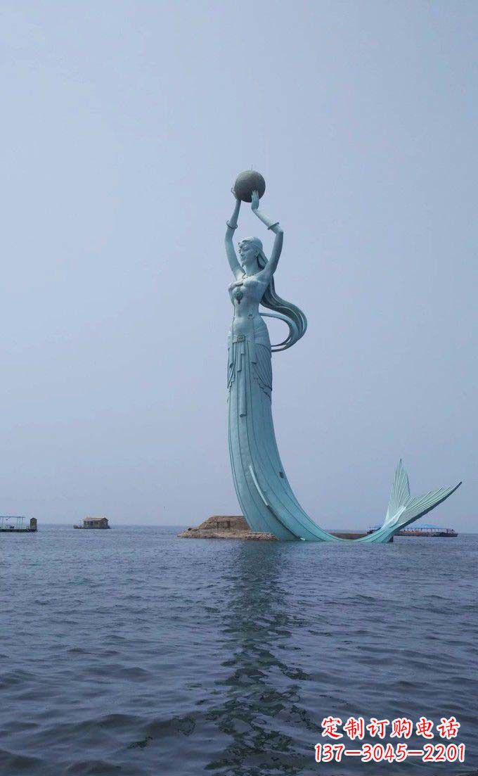 泰安海洋美人鱼不锈钢雕塑