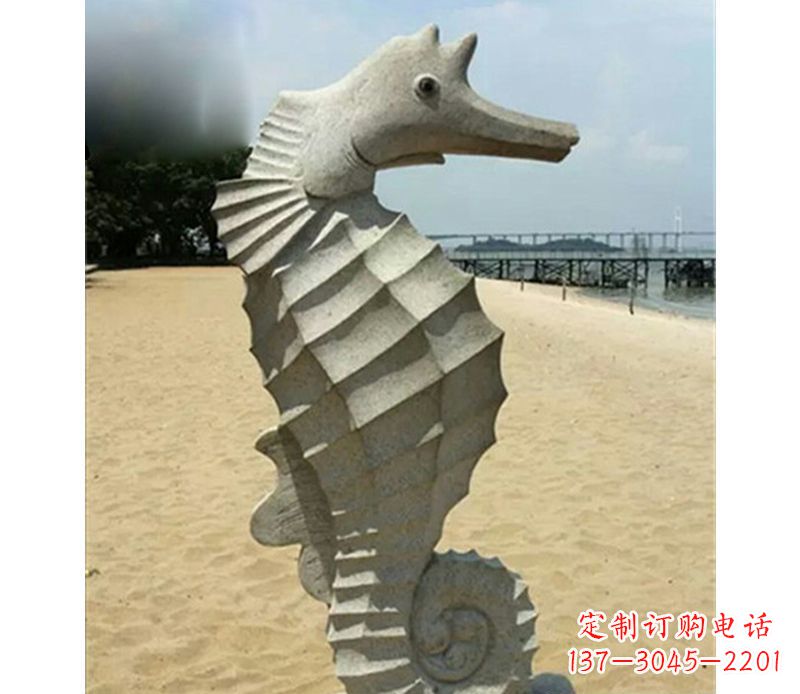 泰安海马雕塑,海边景观装饰精美雕刻