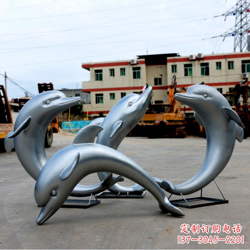 泰安海豚玻璃钢雕塑