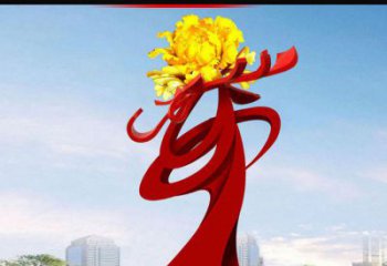 泰安欣赏静谧的雕塑之美：不锈钢牡丹花雕塑