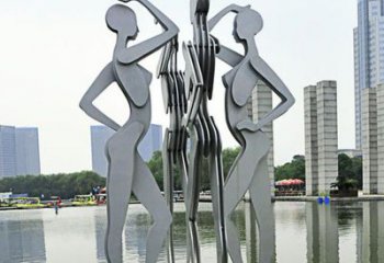 泰安优雅的不锈钢情侣跳舞雕塑
