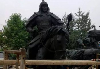 泰安浪漫古将骑马铜雕，让您感受古代将军的风采！