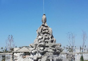 泰安令人称羡的广场龙龟喷泉石雕