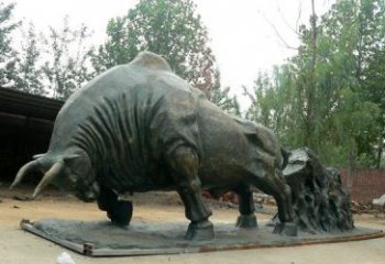 泰安新中国拓荒牛铜雕，传承中国传统文化