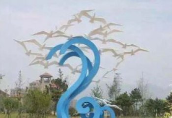 泰安精美海鸥雕塑，传递美好海洋情怀