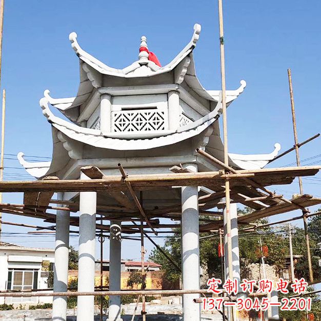 泰安汉白玉大理石凉亭