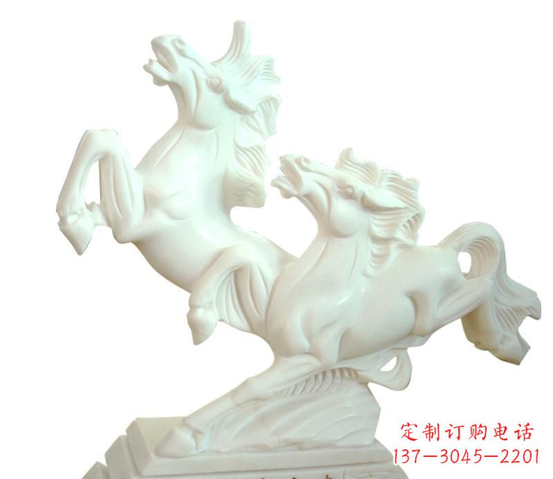 泰安汉白玉动物飞马雕塑