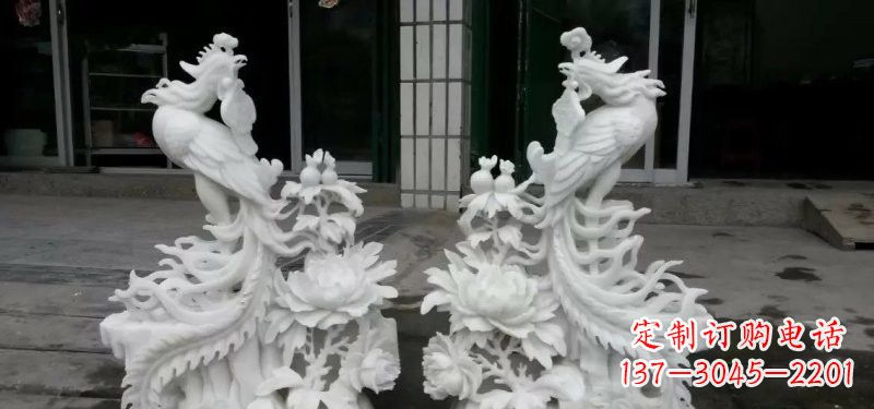 泰安中领雕塑汉白玉凤凰雕塑