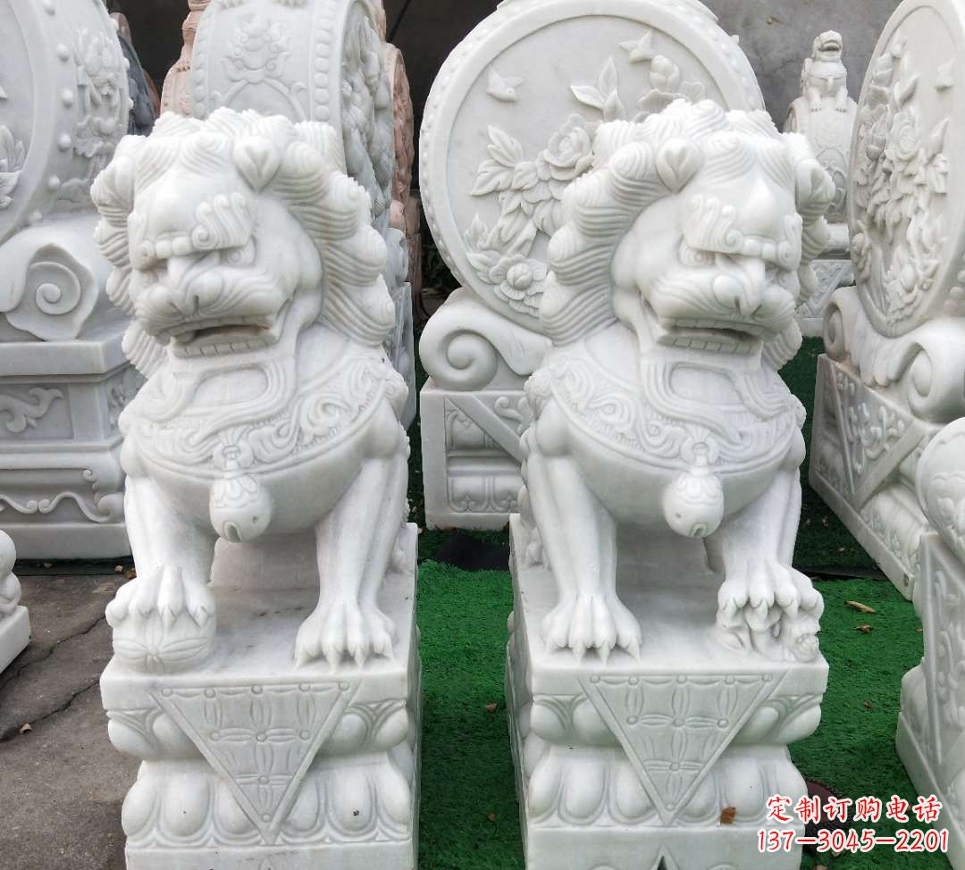 泰安汉白玉故宫制作狮子雕塑