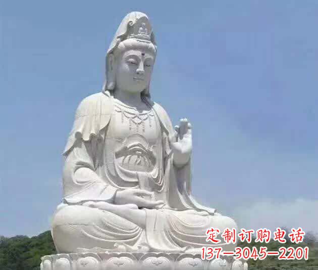 泰安汉白玉观音雕塑