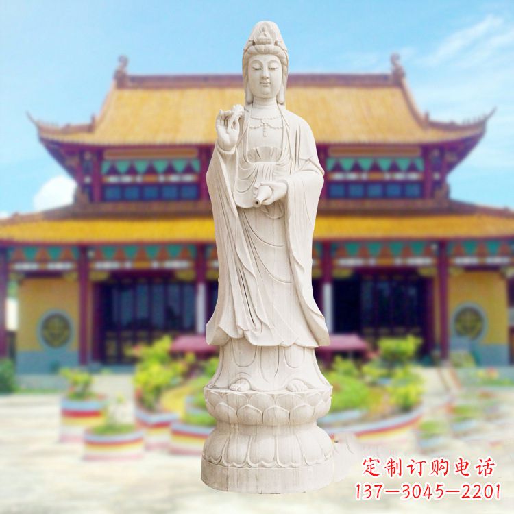 泰安精美观音石雕,给你灵动的祝福