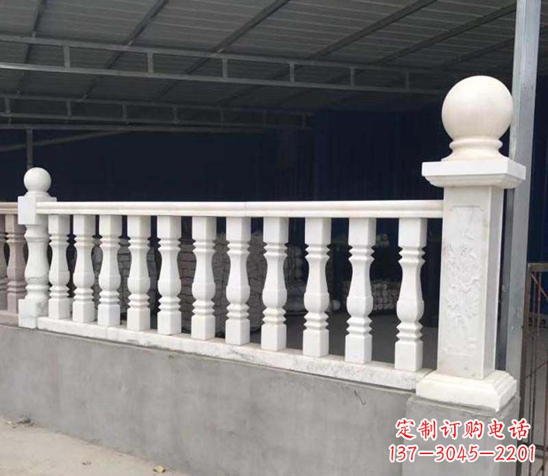 泰安中领雕塑,汉白玉栏杆景观雕塑定制