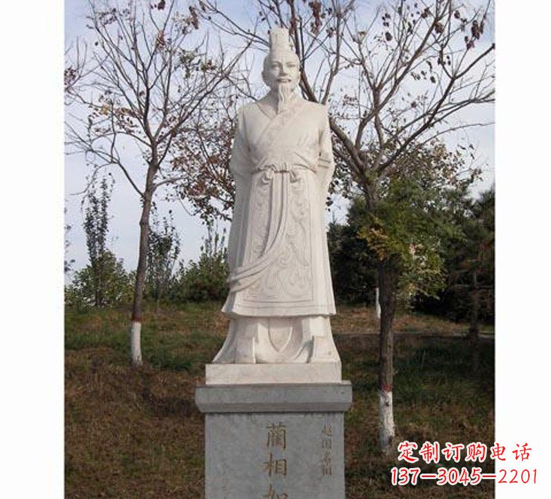 泰安领雕塑:精致古代名人石雕