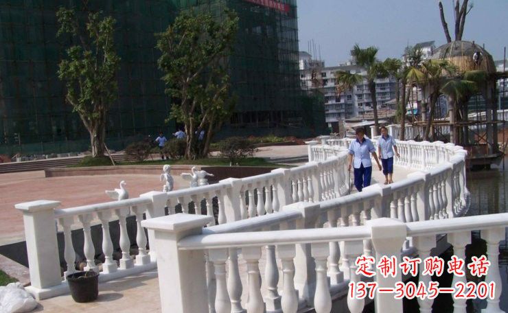 泰安美轮美奂的汉白玉欧式栏杆雕塑