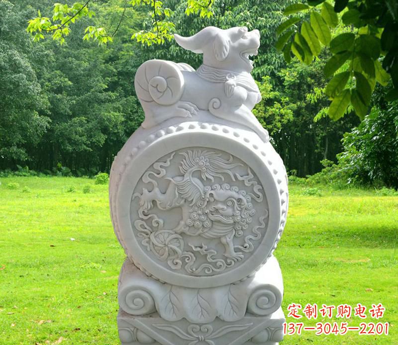 泰安中领雕塑貔貅抱鼓石雕塑