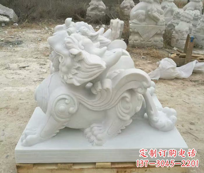 泰安精美貔貅门口招财石雕