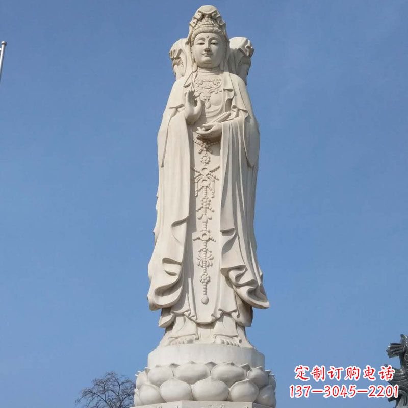 泰安中领雕塑|汉白玉观音石雕佛像