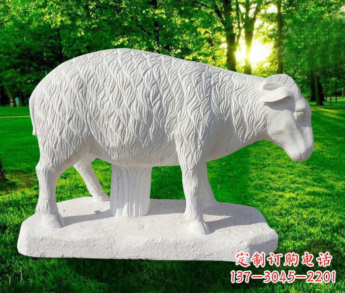 泰安高精度玉雕山羊石雕