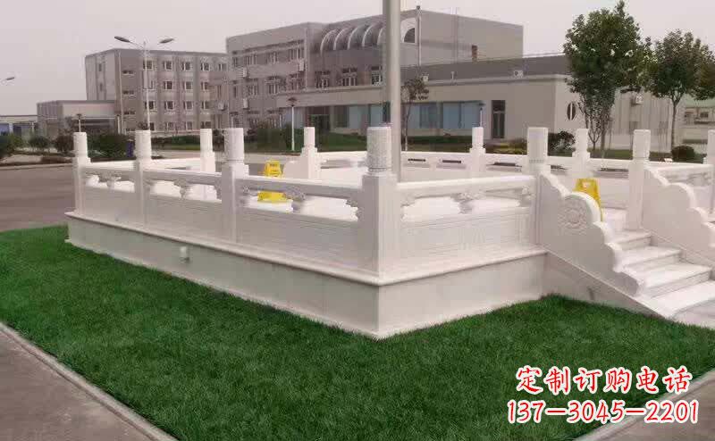 泰安汉白玉升旗台雕塑1
