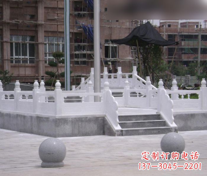 泰安汉白玉升旗台校园石雕