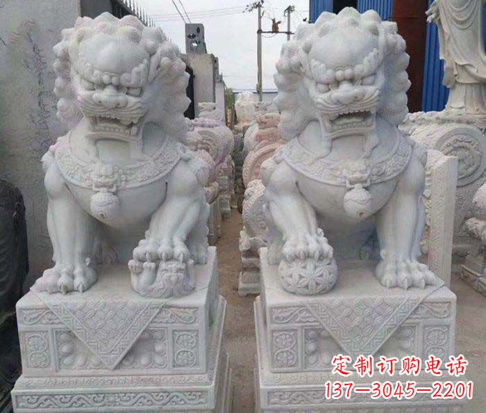 泰安中领雕塑狮子石雕助您招财无忧