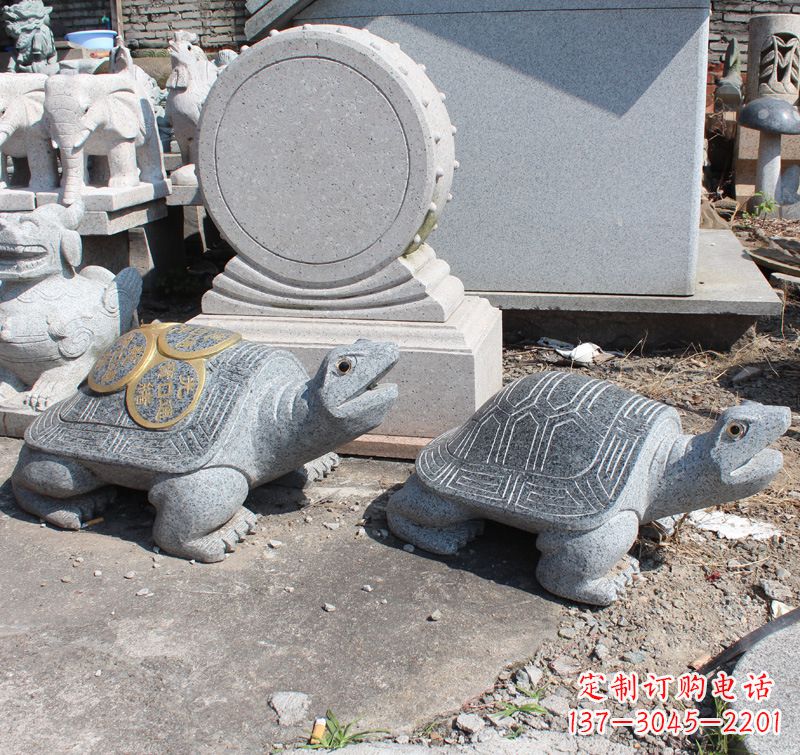 泰安质朴弥足细节的乌龟雕塑