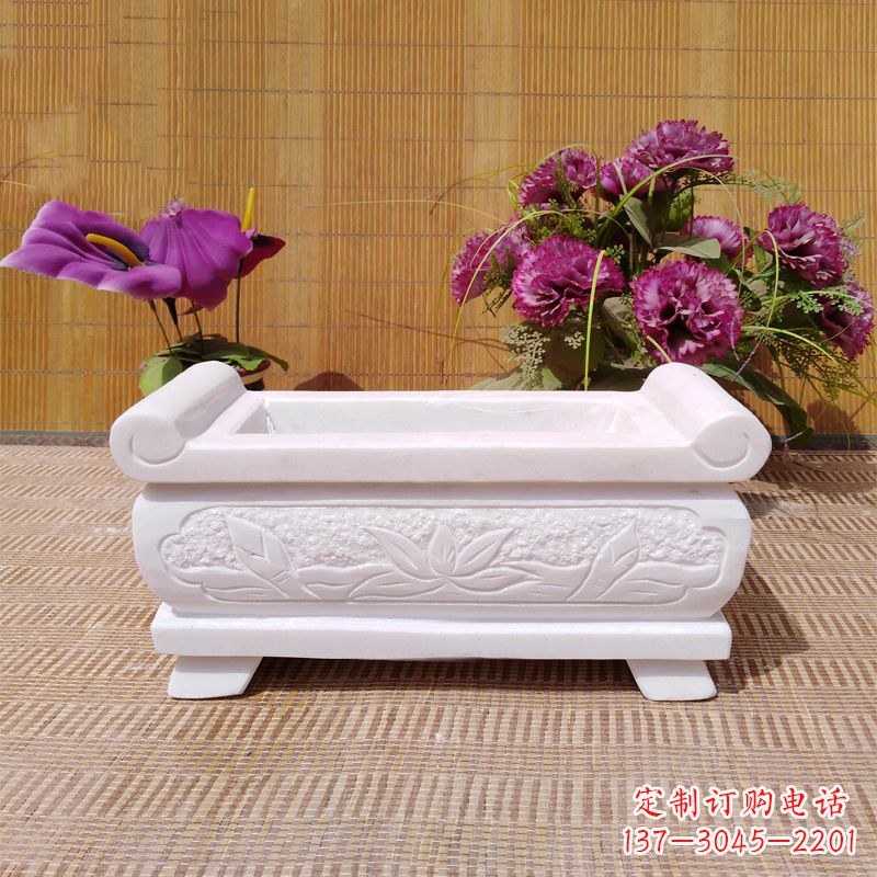 泰安汉白玉石特色香炉雕塑
