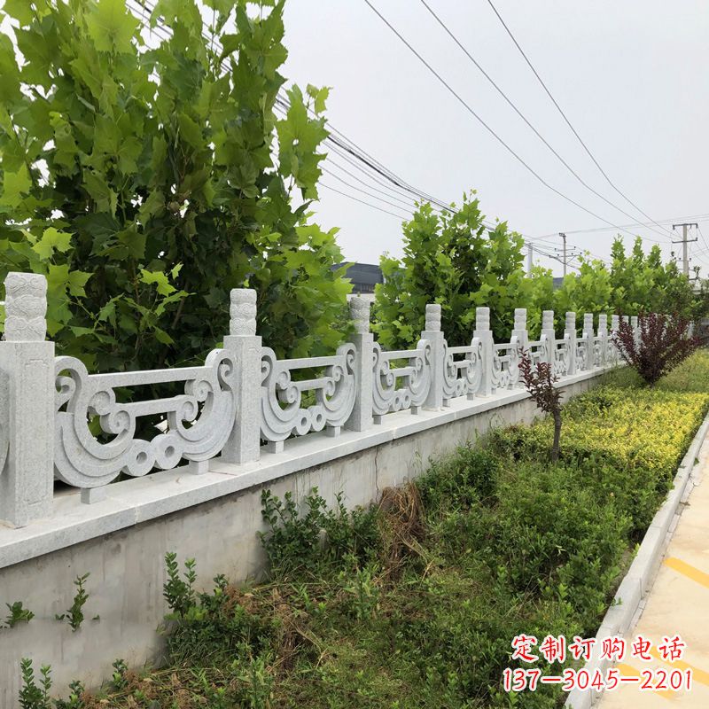 泰安汉白玉石栏杆雕塑,精雕细琢,精美无比