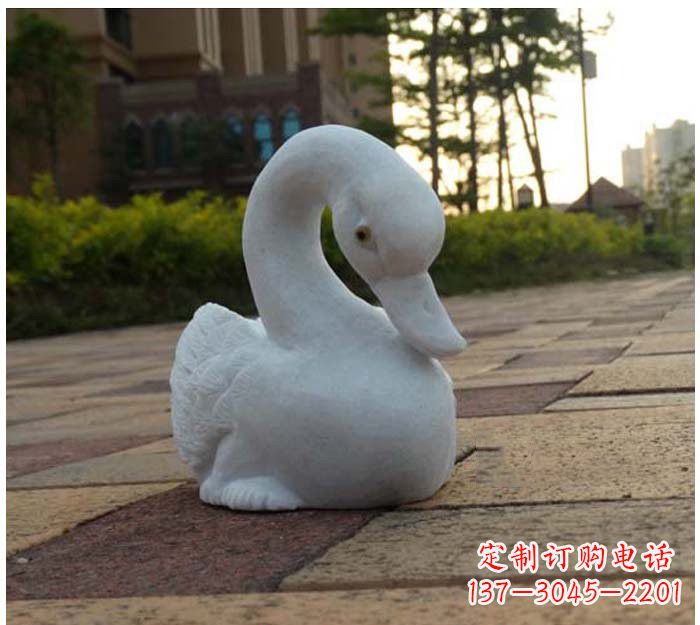 泰安汉白玉天鹅石雕