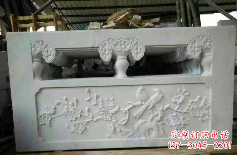 泰安精美汉白玉浮雕栏板雕塑