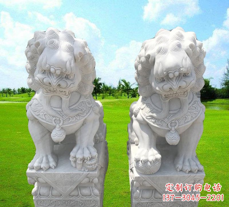 泰安汉白玉狮子雕塑,带您走进文化的世界