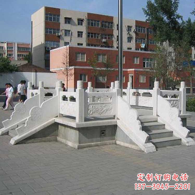 泰安汉白玉学校升旗台雕塑