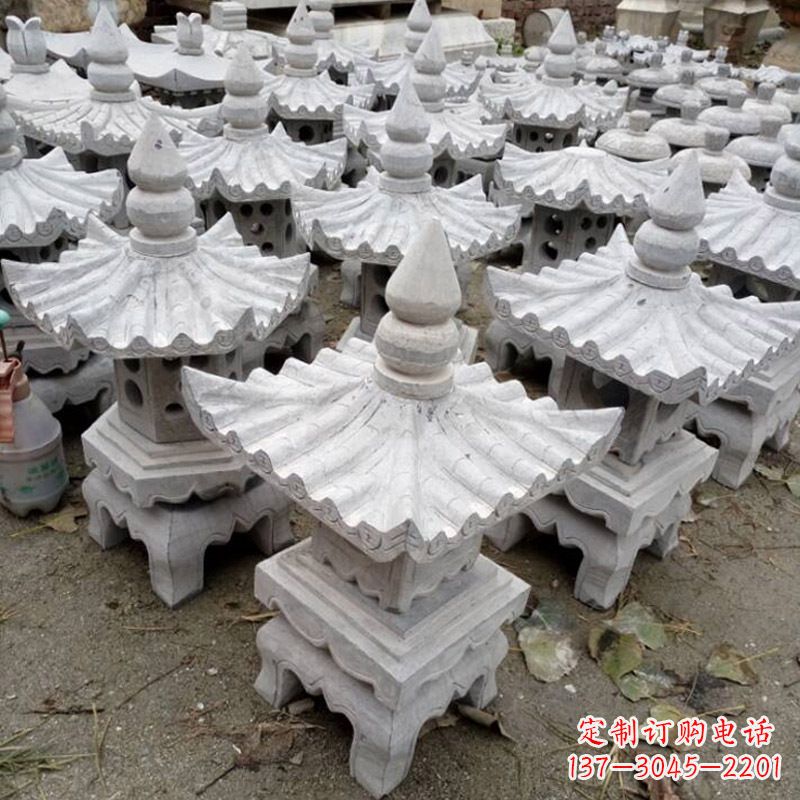 泰安汉白玉中式石灯笼