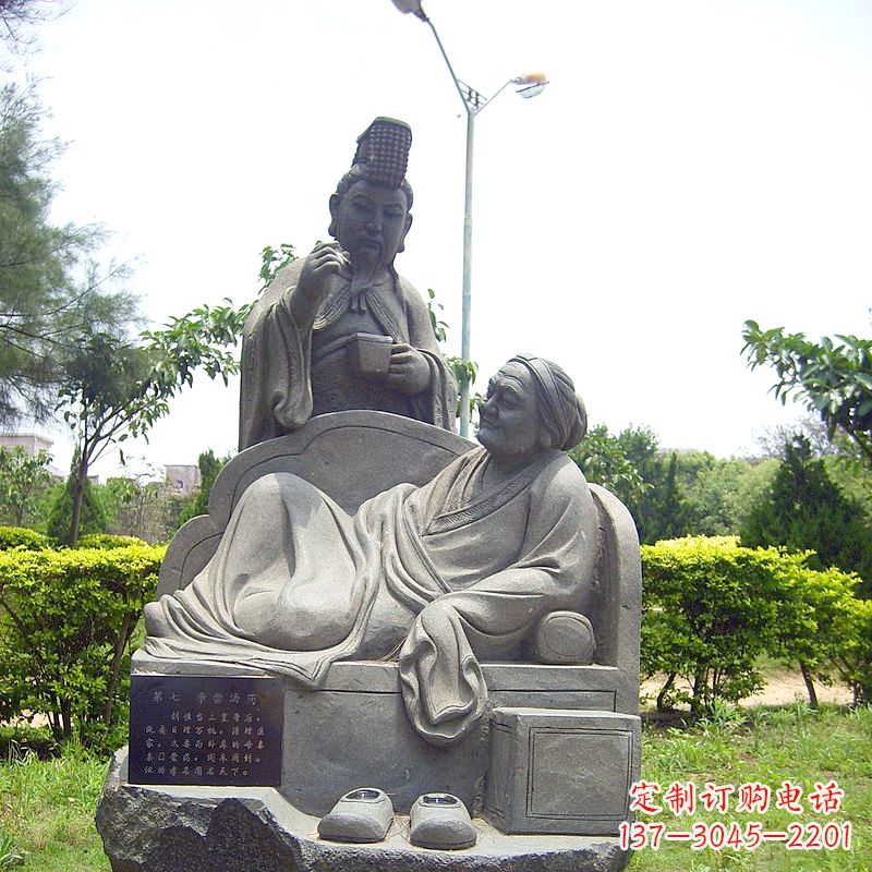 泰安精致细腻的汉文帝侍母-24孝人物雕塑
