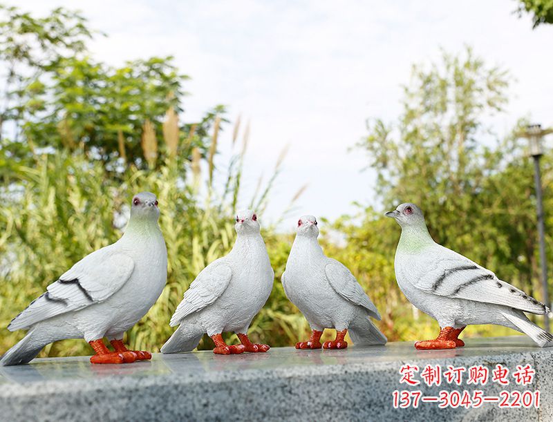 泰安中领雕塑-象征和平的标志之鸽
