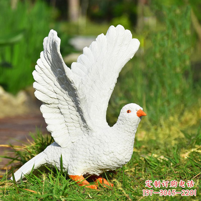 泰安传递和平的记忆,赠送给世界的和平鸽雕塑