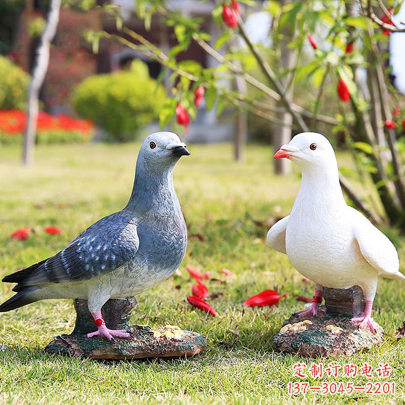 泰安中领雕塑:精美和平鸽雕塑