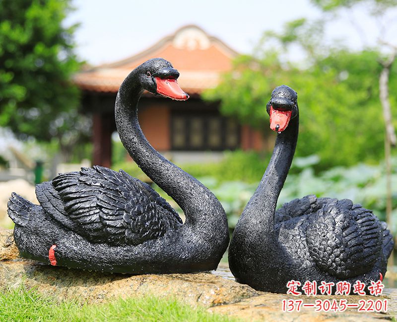 泰安黑天鹅玻璃钢仿真雕塑