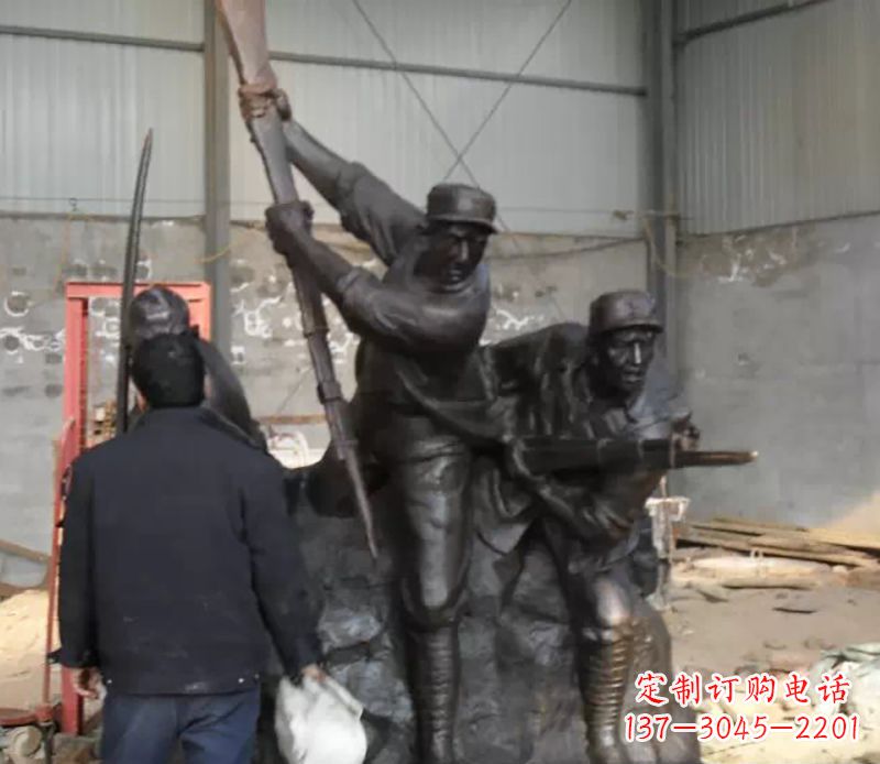 泰安细腻精美的红军雕塑