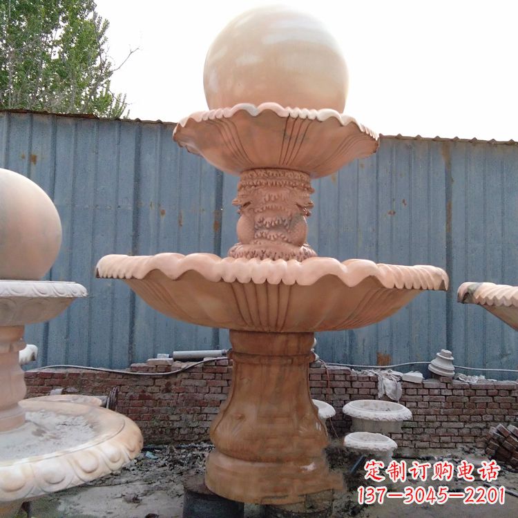 泰安红色风水球
