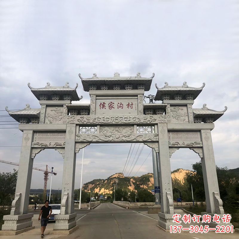 泰安精美牌坊雕塑让您的品牌更加出彩
