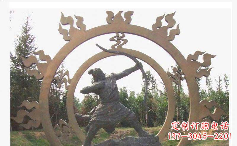 泰安专业定制后羿雕塑,完美彰显人物神韵