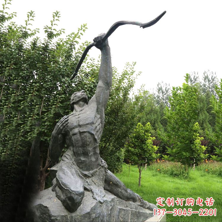 泰安后羿射日青石雕塑,精美绝伦!