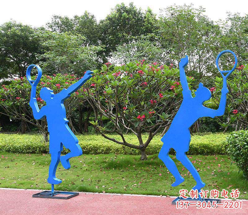 泰安不锈钢羽毛球人物雕塑