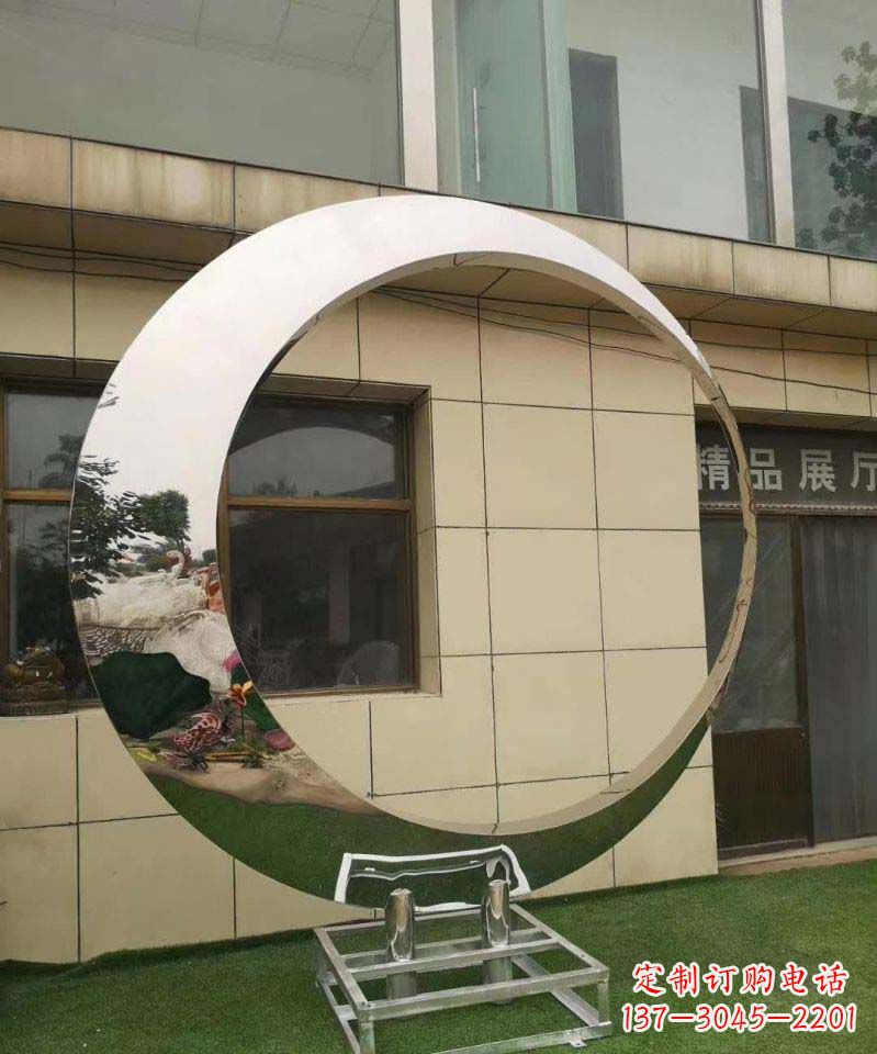 泰安完美的不锈钢圆环雕塑