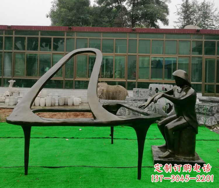 泰安精美钢琴雕塑,完美结合实用性与艺术美感