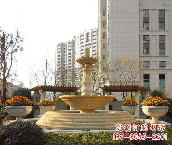 泰安多层喷泉石雕,一个非凡的视觉盛宴