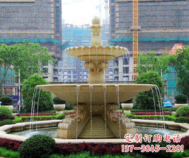 泰安多层次喷泉雕塑,为您带来清凉夏日