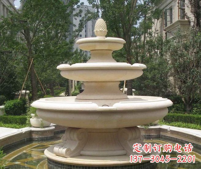 泰安丰富精美的喷泉石雕
